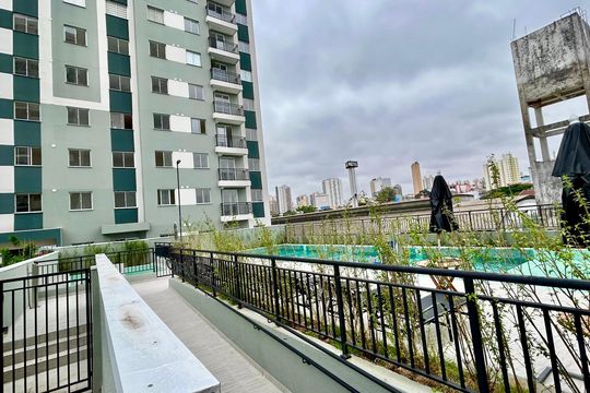 Área comum - Piscina de apartamento para alugar com 1 quarto, 35m² em Centro, Guarulhos