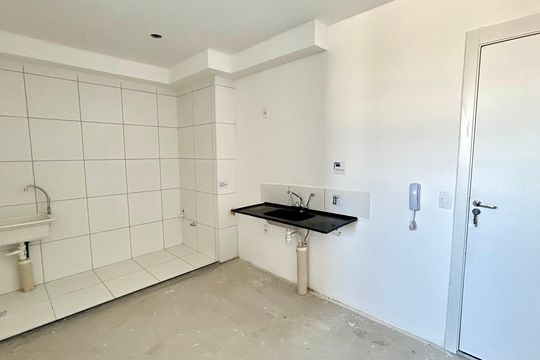 Cozinha de apartamento para alugar com 1 quarto, 35m² em Centro, Guarulhos