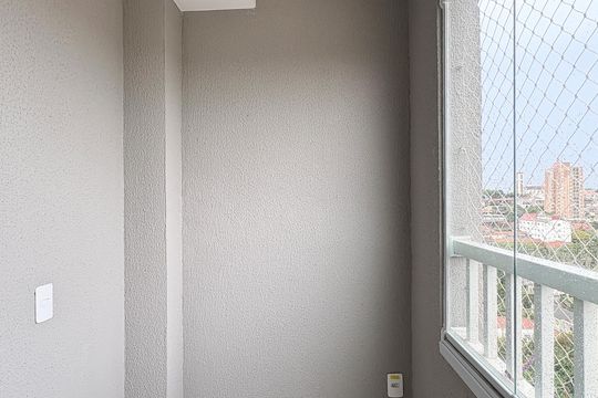 Varanda da Sala de apartamento para alugar com 1 quarto, 29m² em Chácara Inglesa, São Paulo