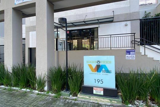 Fachada do Prédio - Placa de apartamento para alugar com 1 quarto, 36m² em Presidente Altino, Osasco