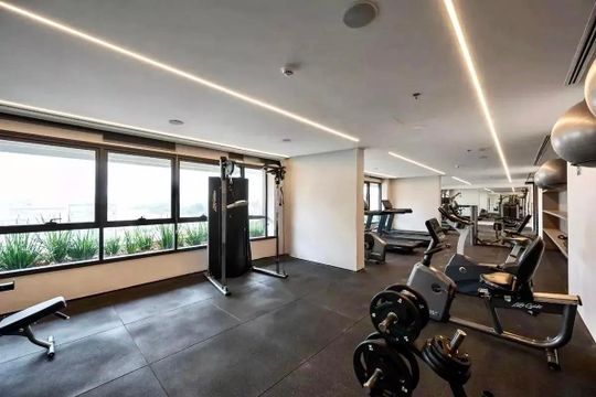 Área comum - Academia de kitnet/studio para alugar com 1 quarto, 28m² em Vila Clementino, São Paulo