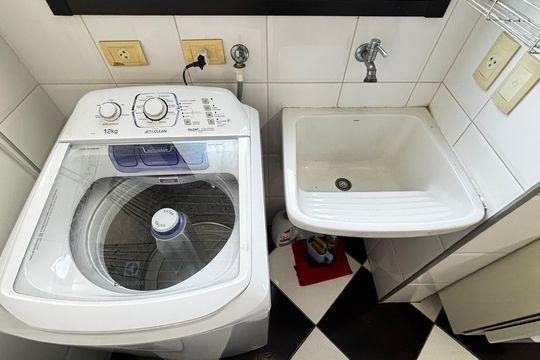 Área de Serviço de apartamento para alugar com 2 quartos, 55m² em Campestre, Santo André