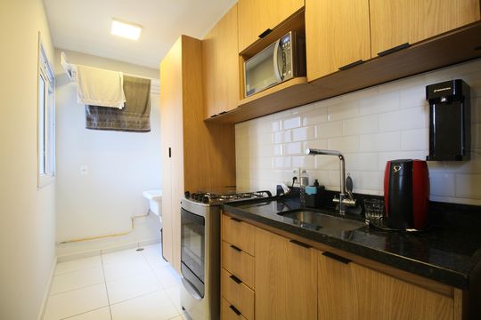 Cozinha - Armários de apartamento para alugar com 2 quartos, 45m² em Fazenda Morumbi, São Paulo