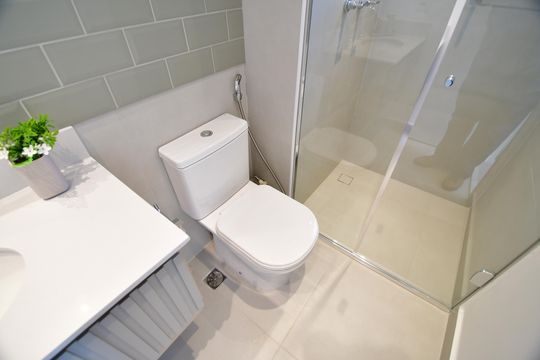 Banheiro Suíte de apartamento para alugar com 2 quartos, 55m² em Botafogo, Campinas