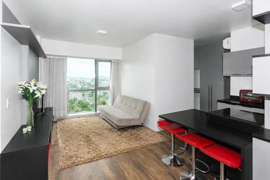 Sala de apartamento para alugar com 1 quarto, 39m² em Praia de Belas, Porto Alegre