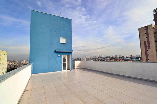 Área comum - Cobertura de apartamento à venda com 1 quarto, 42m² em Vila Príncipe de Gales, Santo André