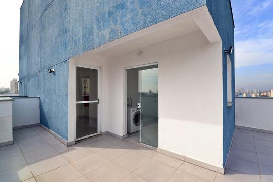 Área comum - Cobertura de apartamento à venda com 1 quarto, 42m² em Vila Príncipe de Gales, Santo André