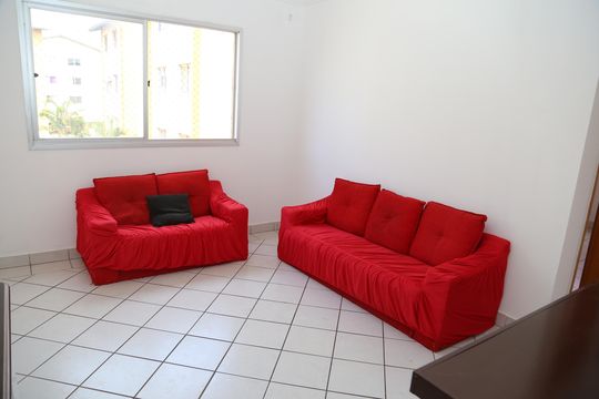 Sala de apartamento para alugar com 2 quartos, 50m² em Goiá, Goiânia