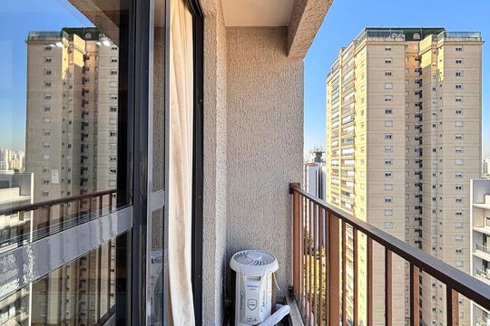 Varanda de kitnet/studio para alugar com 2 quartos, 25m² em Vila Olímpia, São Paulo