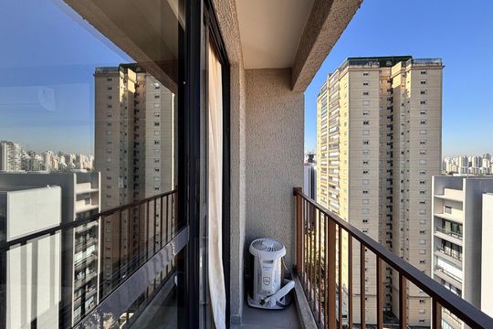 Varanda de kitnet/studio para alugar com 2 quartos, 25m² em Vila Olímpia, São Paulo