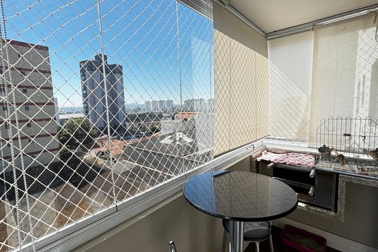 Sala - Sala de Jantar Varanda de apartamento à venda com 2 quartos, 63m² em Vila Homero Thon, Santo André
