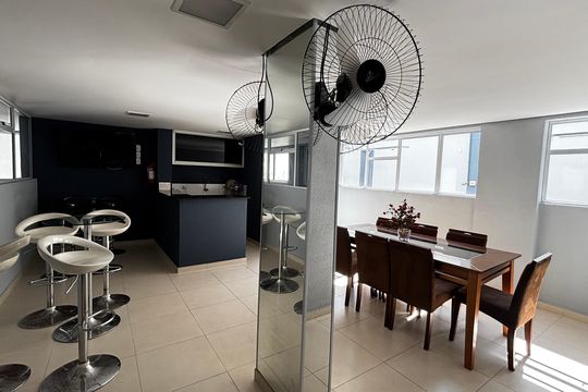 Salão de Festas de apartamento à venda com 2 quartos, 63m² em Vila Homero Thon, Santo André