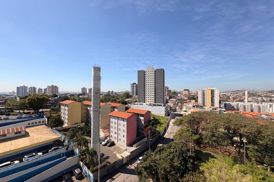 Vista da sala  de apartamento à venda com 2 quartos, 47m² em Jardim Jamaica, Santo André