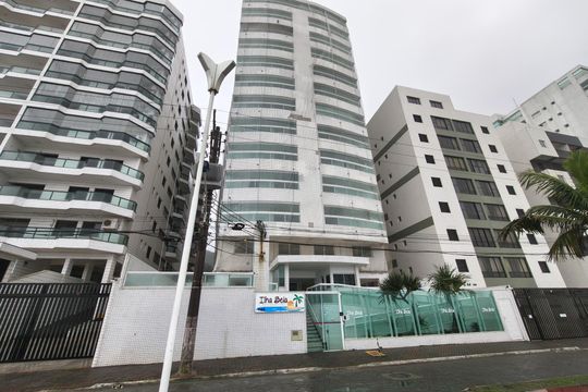 Fachada do Prédio de apartamento para alugar com 2 quartos, 71m² em Jardim Caiahu, Praia Grande