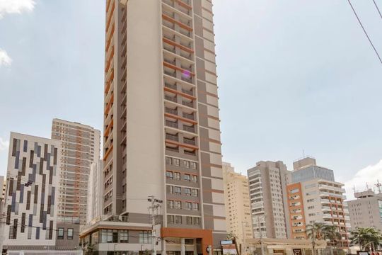Fachada do Prédio de kitnet/studio para alugar com 1 quarto, 27m² em Condomínio Go Portugal., São Paulo