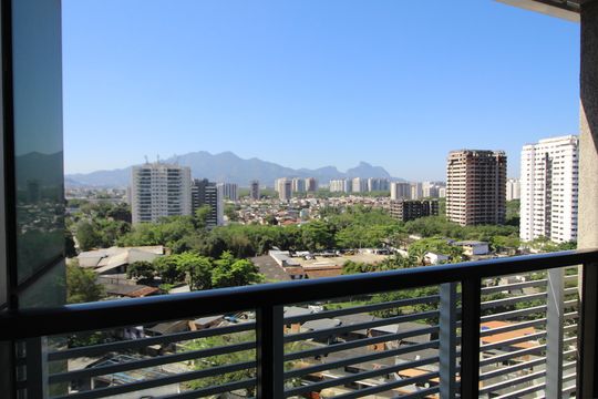 Sala - Vista de kitnet/studio à venda com 1 quarto, 36m² em Jacarepaguá, Rio de Janeiro