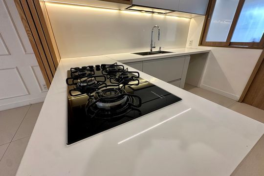 Cozinha de apartamento para alugar com 5 quartos, 150m² em Brooklin, São Paulo