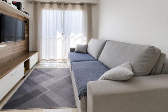 Sala de apartamento à venda com 2 quartos, 50m² em Vila Augusta, Guarulhos