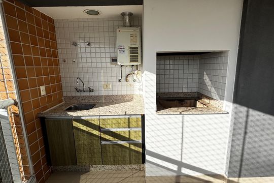Sala - Sala de Jantar Varanda de apartamento para alugar com 3 quartos, 150m² em Campestre, Santo André