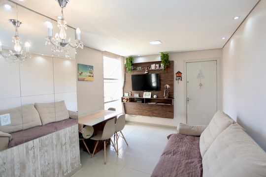 Sala de apartamento à venda com 2 quartos, 50m² em Camargos, Belo Horizonte