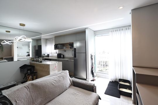 Sala de apartamento à venda com 2 quartos, 54m² em Casa Branca, Santo André
