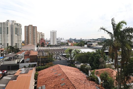 Vista da sala de apartamento à venda com 2 quartos, 54m² em Casa Branca, Santo André