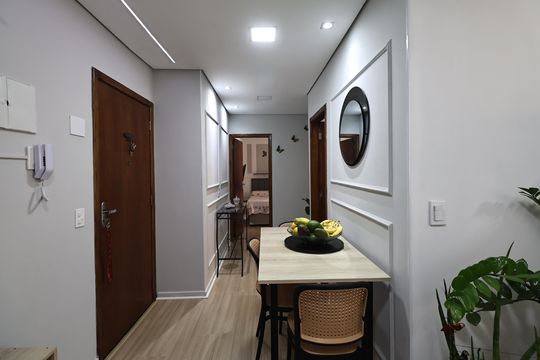 Sala de apartamento à venda com 2 quartos, 51m² em Parque Sao Vicente, Santo André
