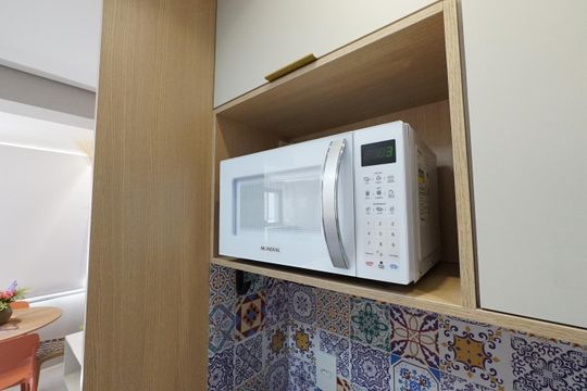 Cozinha de kitnet/studio para alugar com 1 quarto, 30m² em Vila Mariana, São Paulo