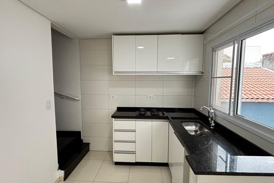 Cozinha de apartamento à venda com 2 quartos, 100m² em Parque Oratório, Santo André
