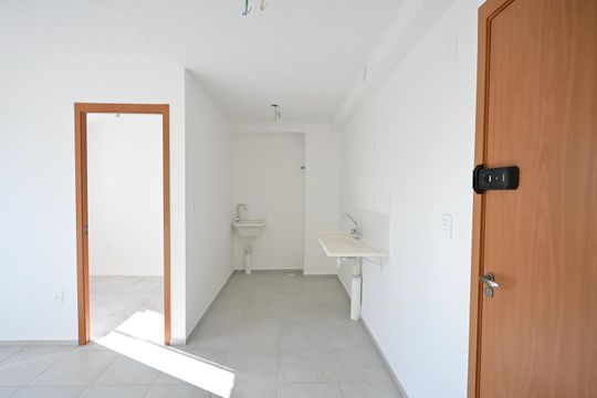 Cozinha de apartamento à venda com 2 quartos, 33m² em Morumbi, São Paulo