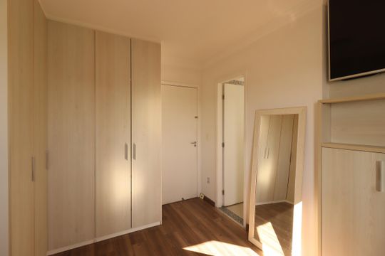 Suíte de apartamento à venda com 2 quartos, 72m² em Vila Camilópolis, Santo André