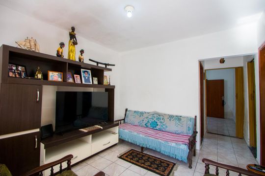 Sala de casa à venda com 1 quarto, 116m² em Vila Homero Thon, Santo André