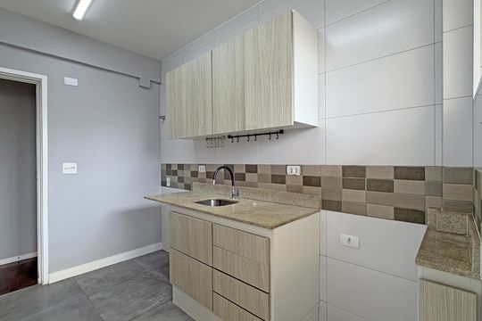 Cozinha e Área de Serviço de apartamento para alugar com 3 quartos, 90m² em Aparecida, Santos