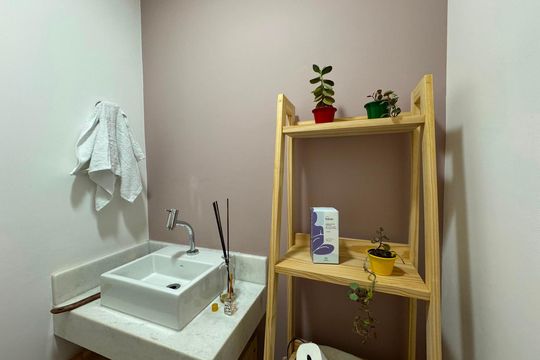 Banheiro de apartamento à venda com 3 quartos, 109m² em Jardim Arpoador, São Paulo