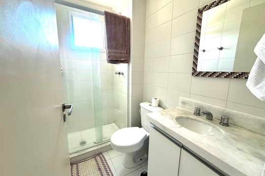 Banheiro de apartamento à venda com 3 quartos, 109m² em Jardim Arpoador, São Paulo