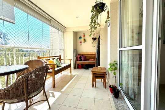 Varanda de apartamento à venda com 3 quartos, 109m² em Jardim Arpoador, São Paulo