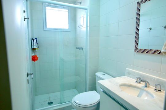 Banheiro de apartamento à venda com 3 quartos, 109m² em Jardim Arpoador, São Paulo