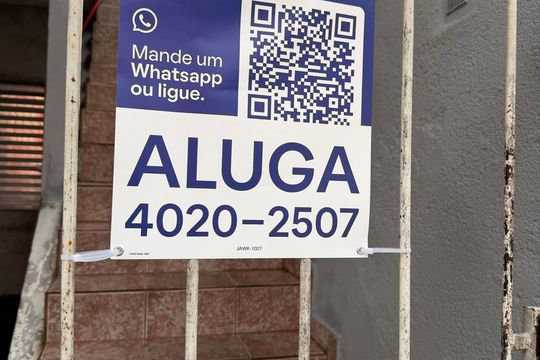 Placa  de casa para alugar com 2 quartos, 126m² em Inamar, São Bernardo do Campo
