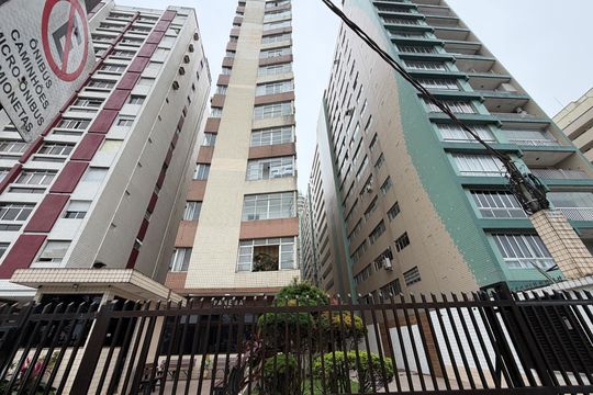 Fachada de apartamento para alugar com 1 quarto, 60m² em José Menino, Santos