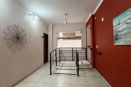 Área comum de apartamento para alugar com 1 quarto, 60m² em José Menino, Santos