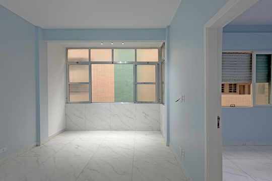 Sala de apartamento para alugar com 1 quarto, 60m² em José Menino, Santos