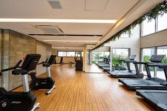 Área comum - Academia de kitnet/studio para alugar com 1 quarto, 22m² em Vila Clementino, São Paulo