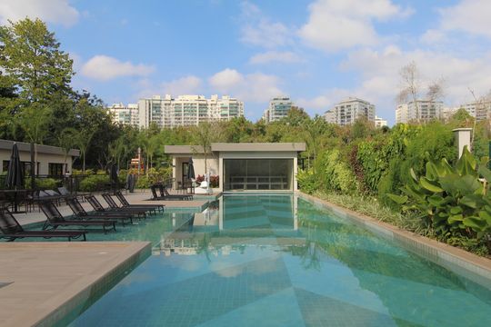 Área comum - Piscina de apartamento para alugar com 2 quartos, 67m² em Barra Olímpica, Rio de Janeiro