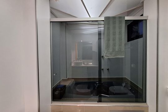 Banheiro da Suíte de apartamento à venda com 3 quartos, 138m² em Jardim, Santo André