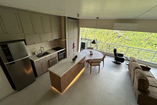 Cozinha de apartamento para alugar com 1 quarto, 60m² em  trix housing tambore, Santana de Parnaíba
