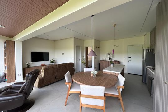 Sala de apartamento para alugar com 1 quarto, 60m² em  trix housing tambore, Santana de Parnaíba