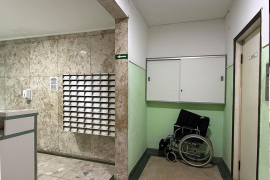 Área comum de kitnet/studio para alugar com 1 quarto, 37m² em Itararé, Santos