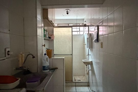 Cozinha e Área de Serviço de kitnet/studio para alugar com 1 quarto, 37m² em Itararé, Santos