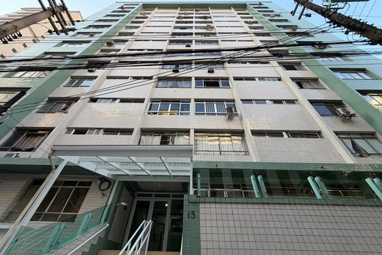 Fachada de kitnet/studio para alugar com 1 quarto, 37m² em Itararé, Santos