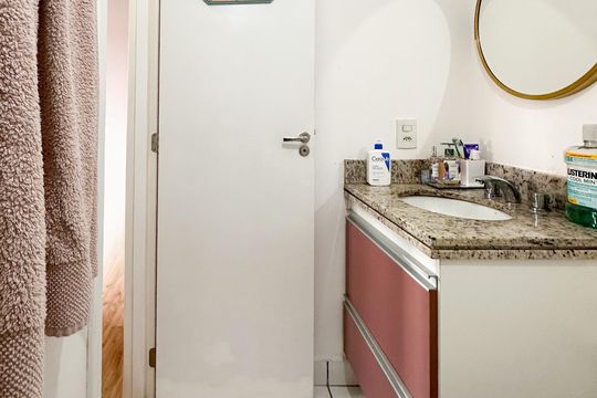 Banheiro Social de apartamento à venda com 2 quartos, 52m² em Jardim Olavo Bilac, São Bernardo do Campo